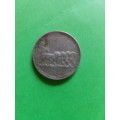 Italy  50 centesimi  1925   (Reeded) Magnetic