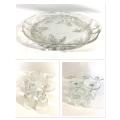 Glass Platter and Drinking Glasses