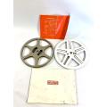 2 x Old Time 8mm Film Projector Reels with Booklets