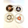 4 x Old Time Reel to Reel Voice Recorder Magnetic Tapes (7 inch / 18cm)
