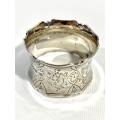 Hallmarked Sterling Silver Decorative Napkin Ring (54 grams)