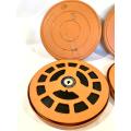 3 x Large Vintage Cecolite 16mm Film Reels loaded with Film in Protective Canisters (800 Feet)