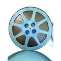 2 x Very Large Vintage TUSCAN 16mm Film Reels with Film in Protective Canisters (1200 Feet)