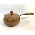 Vintage Hammered Copper Pot - Swiss Made