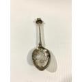 3 x Silver / Silver Plated Souvenir Teaspoons (Israel, Windsor Castle, Myconos - Greece)