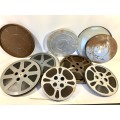 5 x 16mm Film Reels with Film and 4 x Protective Canisters