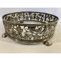 Exceptional Antique Sterling Silver Casserole Dish Holder (London 1831 - 490 grams)