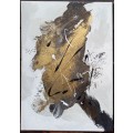 Winter Gold - Set of 2 Abstract Art