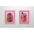 Blissful moments - Set of 2 Abstract Art