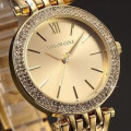 Authentic Stunning Taylor Cole AGLAIA Series Gold Crystal Bezel Ladies Watch