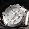 Authentic, and brand new, luxury and stylish KS stainless steel men's wrist watch
