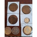 Collection of old South African coins - incl. 1898 & 1892 Penny