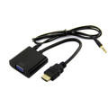 HDMI to VGA CONVERTER ADAPTER + AUDIO
