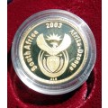 ## 2003 Cultural Series Tsonga 1/10th Gold coin ## Mintage 348