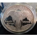 ## 2002 Silver Wildlife series The Elephant 50 C ## Mintage 2318