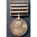 Anglo Boer War QSA 4 Bar Medal to Private OJ Howe Cape PDI