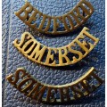 Somerset and Bedford  Shoulder Title 1 Lug Missing