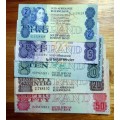 Set of Jan Van Riebeeck South African Banknotes