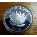 2006 Desmond Tutu Silver Proof R1. No Box or Coa. Coin encapsulated