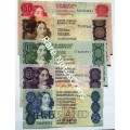GPC De Kock Type Set R2 - R50 Banknotes