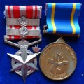 Police Anti Terrorism Medal Group to Const DA Jennings with 2 Sitations 1 Plus Pin