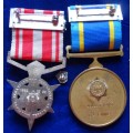 Police Anti Terrorism Medal Group to Const DA Jennings with 2 Sitations 1 Plus Pin