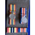 ## General Service & SAM Miniature Medals with Bar ##