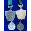 ## 4 Silver & Bronz Shooting Medals ##