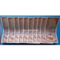 10 Sequential TW de Jongh One Rand Notes
