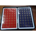 Washable Royal 100% All Plastic Playing cards Red set and Blue set in original Packaging