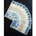 13 GPC de Kock Sequential Banknotes. few Missing