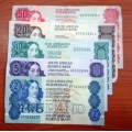 GPC de Kock Set R2 to R50 Banknotes