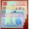 GPC de Kock Set R2 to R50 Banknotes