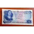 1975 TW de Jongh 3rd issue two Rand Notes E/A (A/Uncirculated)