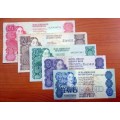 GPC de Kock  3rd Issue A/E  R2 to R50 Banknotes (A)