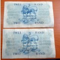 1948 MH de Kock and G Rissik Two Rand Note