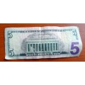 2013 USA $5 Note