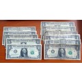 12 Various dates USA $1 notes