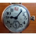 1916 to 1920 Elgin Wristwatch with Rare Red 12
