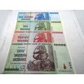 Zimbabwe 10 Trillion to 100 Trillion Banknotes ( Mint State )