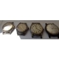 Lot Of Winding Men's Watches. Some work. Spares or restoration