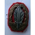 SADF SA Army Intelligence School Bi Metal Cap Badge. Pins intact (0)