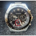 Tempo Chronograph Multi Functional Mens Wrist Watch Works (Q27)