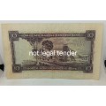 Scarce 1957 South African Ten Pound Banknote