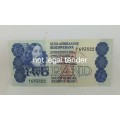 UNC TW de Jongh South African Two Rand Banknote