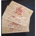 4 MH de Kock and Rissik One Rand Banknotes