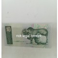 1978 Tw De Jongh Ten Rand Banknote Afr/Eng