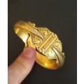 Adjustable Snake head Gold Plated Armband