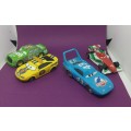 4 Disney Pixar Cars series metal die cast models. (Hotwheels size)