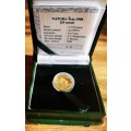 1998 NATURA TENTH OZ - THE LEOPARD WITH CERT # MINTAGE 2706